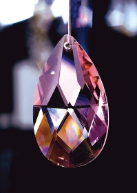 C20051  Crystal Pendalogue, No Ring Or Pin Included 50mm